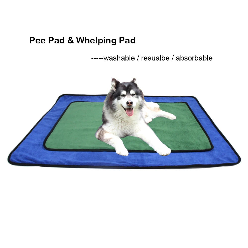 Puppy Old Dog Pet Pee Pad Washable Soft Pet Whelping Pad