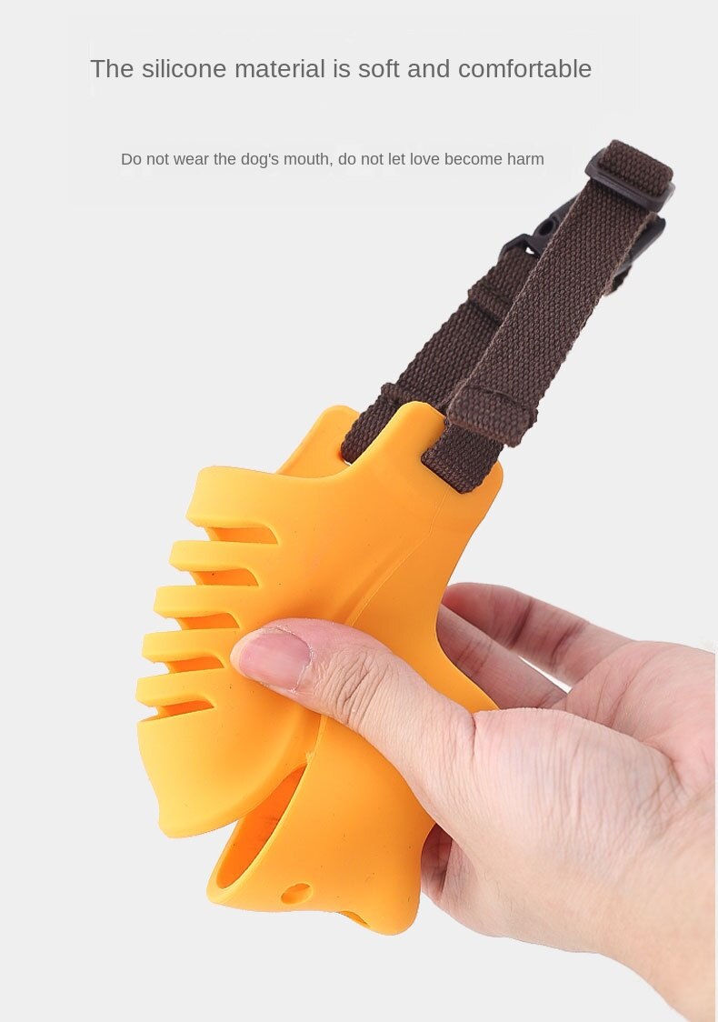 Pet Dog Muzzle Soft Silicone Mouth Cover