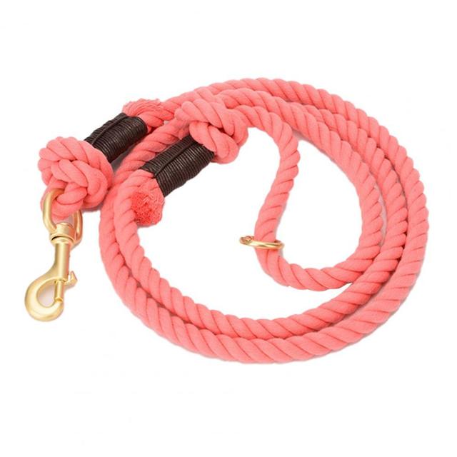 Dog Leash Solid Color Braided Pet Dog Traction Rope