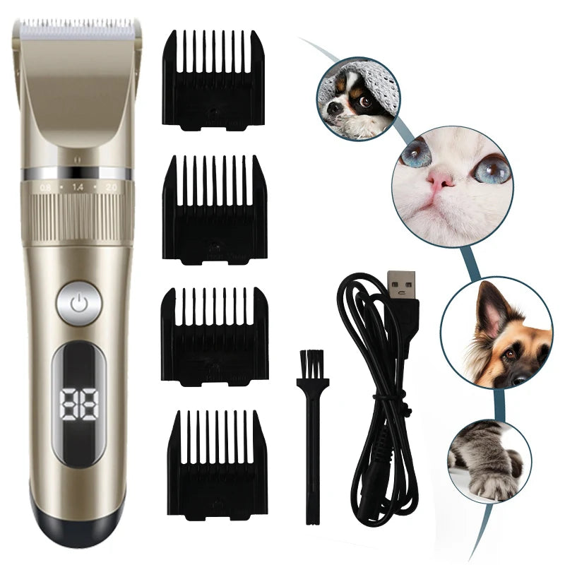 Professional Cat Dog Hair Clipper All Metal Rechargeable Pet Trimmer - [[Product type]] | Buffy's