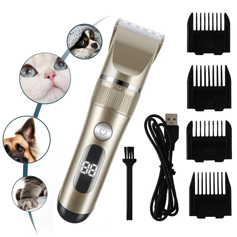 Professional Cat Dog Hair Clipper All Metal Rechargeable Pet Trimmer - [[Product type]] | Buffy's