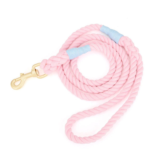 Pet Dog Woven Cotton Rope Leash Lead