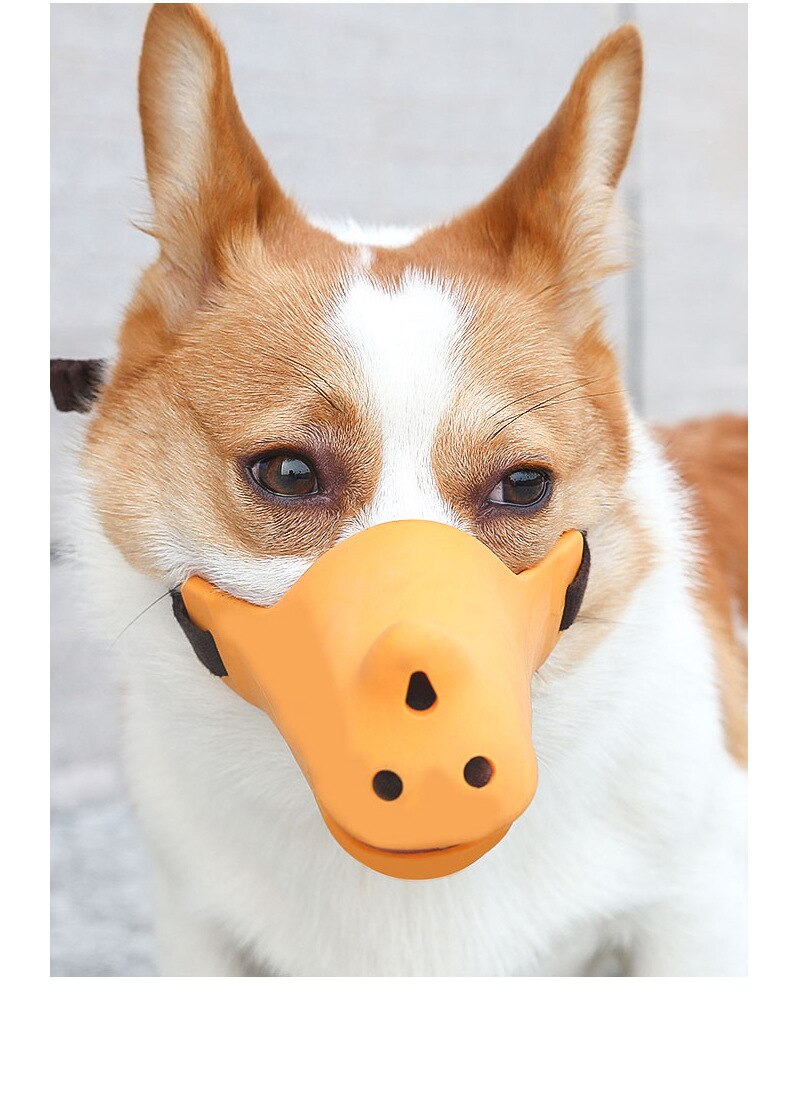 Pet Dog Muzzle Soft Silicone Mouth Cover