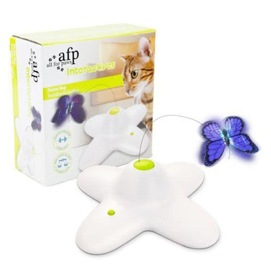 Flutter Bug Butterfly Cat Toy - Interactive Teaser Pet Kitty Play - [[Product type]] | Buffy's