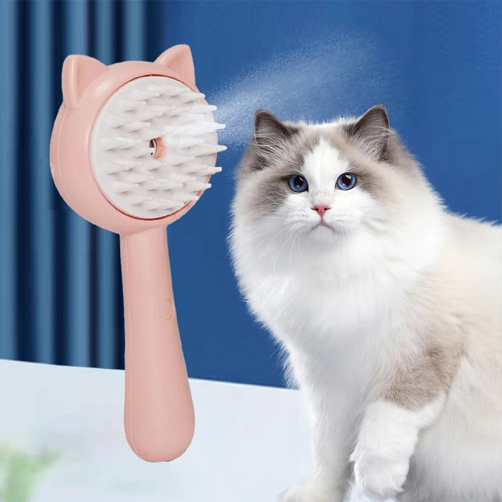 Hair Cleaning Brush With Mist Multifunctional Cat Grooming Brush - [[Product type]] | Buffy's