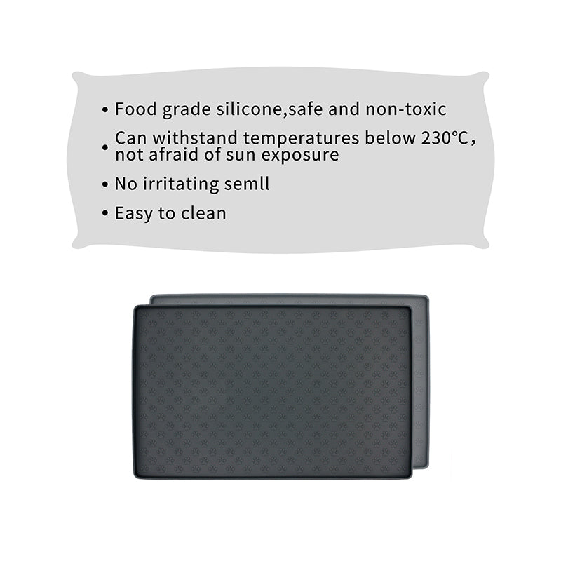 Non-Slip Waterproof Pet Food Mat Silicone Pet Food Drinking Mat - [[Product type]] | Buffy's