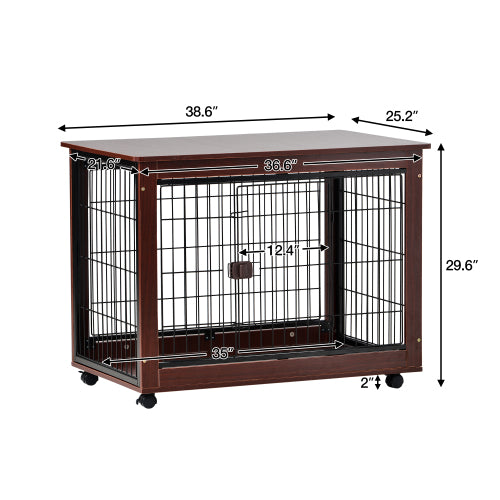 39” Length Furniture Style Pet Dog Crate Cage End Table - [[Product type]] | Buffy's