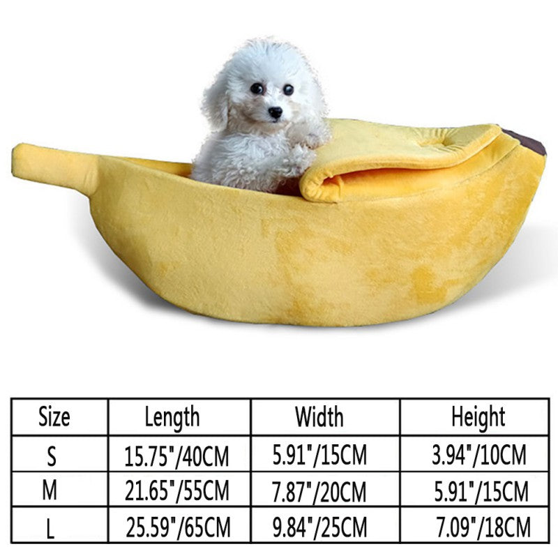 Funny Banana Cat Bed House Cute Cozy Cat Mat Beds - [[Product type]] | Buffy's