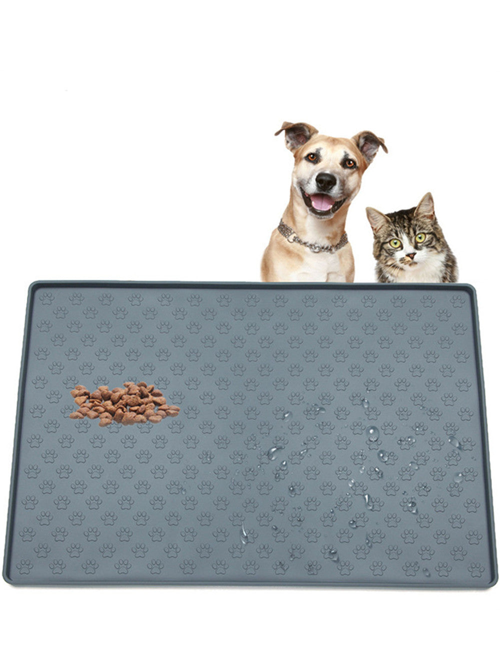 Non-Slip Waterproof Pet Food Mat Silicone Pet Food Drinking Mat - [[Product type]] | Buffy's