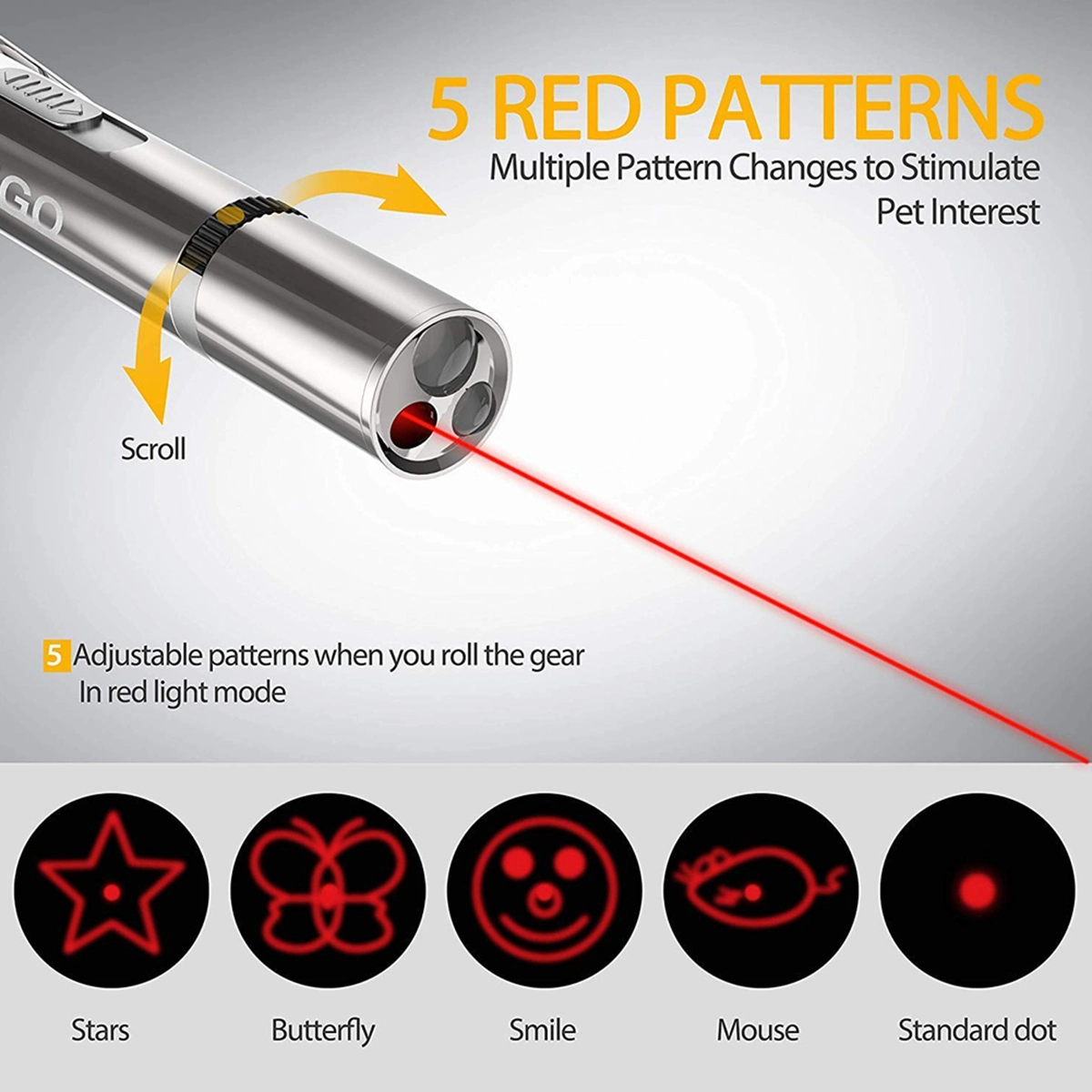 Pet Training Exercise Tool Cat Toys LED Pointer - [[Product type]] | Buffy's