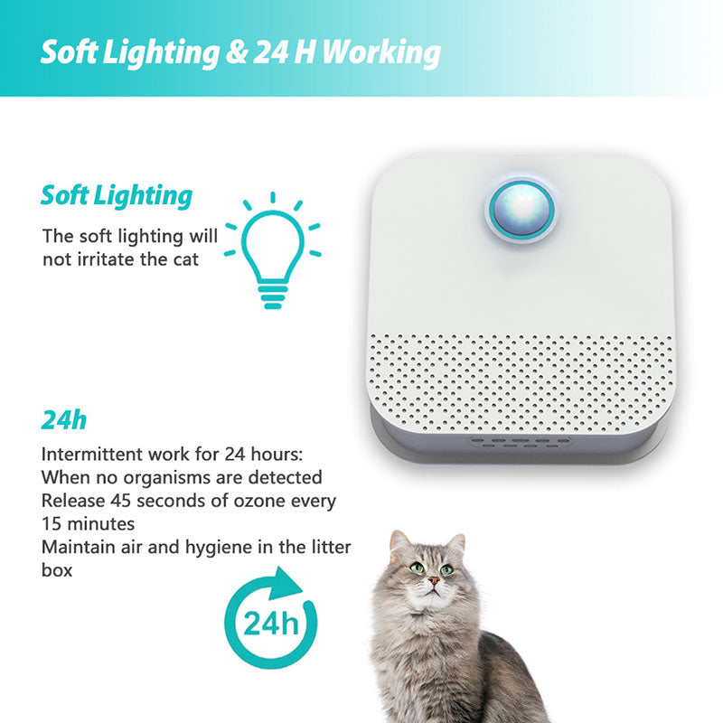 Smart Cat Odor Purifier for Cat Litter Box Deodorizer Dog Air Cleaner - [[Product type]] | Buffy's