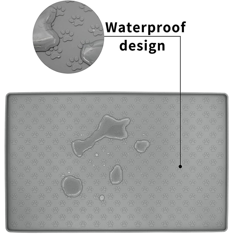 Non-Slip Waterproof Pet Food Mat Silicone Pet Food Drinking Mat - [[Product type]] | Buffy's