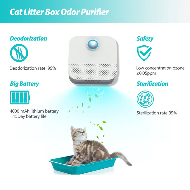 Smart Cat Odor Purifier for Cat Litter Box Deodorizer Dog Air Cleaner - [[Product type]] | Buffy's