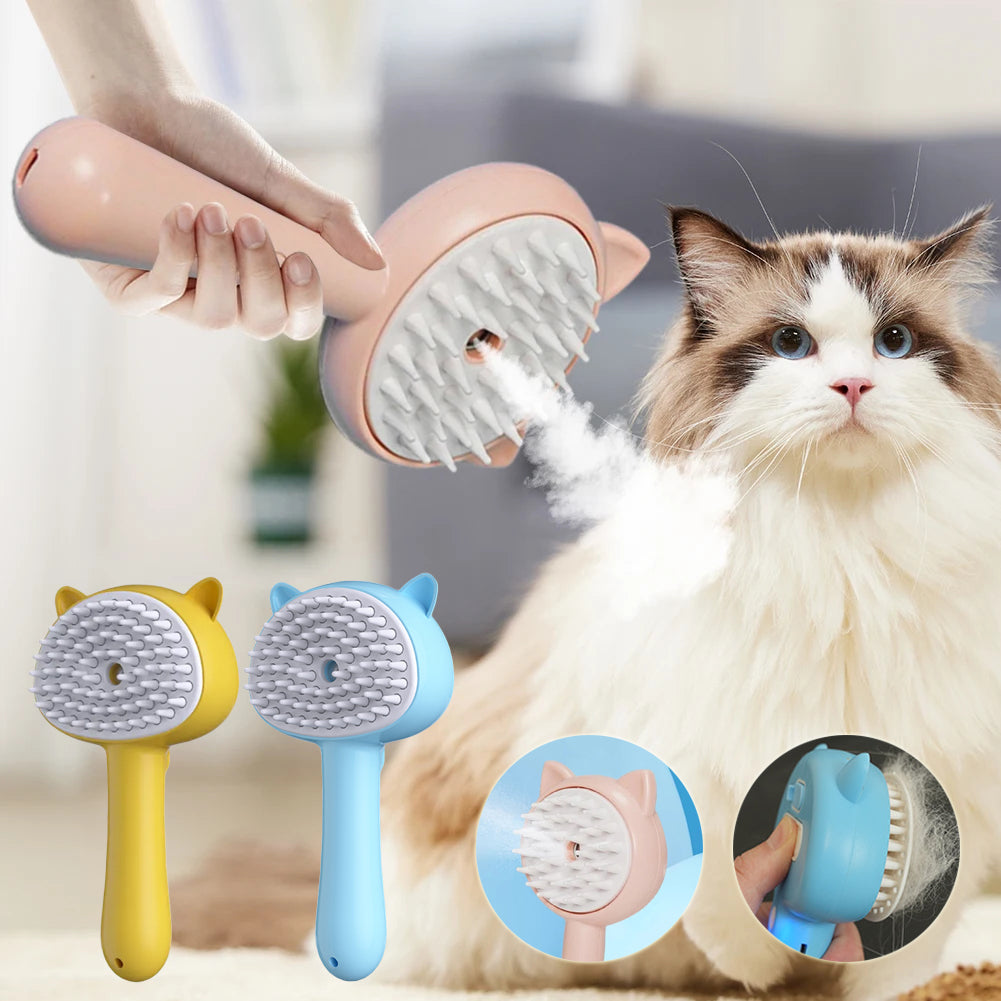 Hair Cleaning Brush With Mist Multifunctional Cat Grooming Brush - [[Product type]] | Buffy's