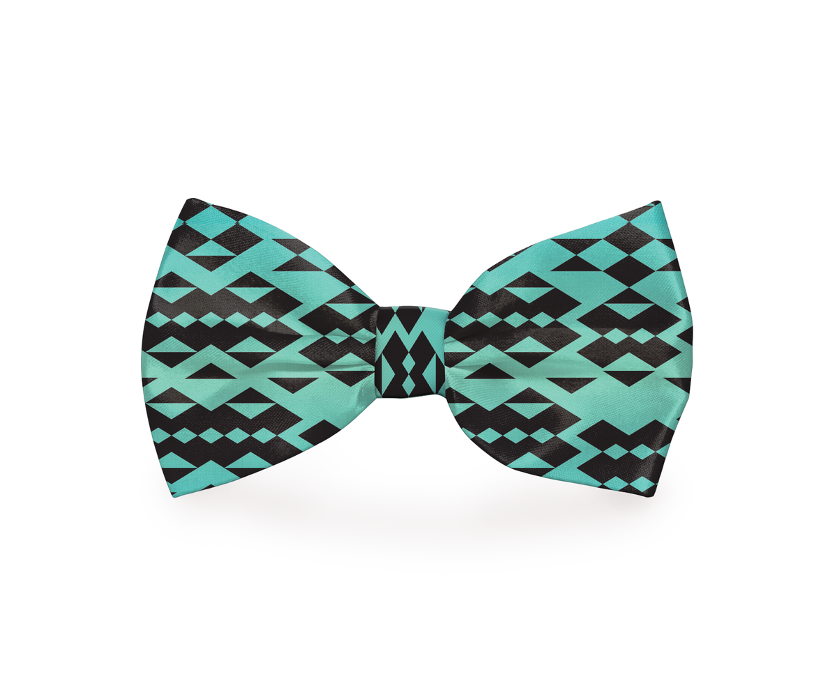 My Tribe Turquoise Dog Bow Tie - [[Product type]] | Buffy's