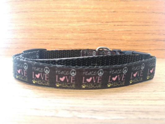 Leash/ Small/ Peace Love and Rescue - [[Product type]] | Buffy's