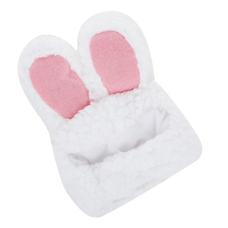 Funny Pet Cat Cap Costume Warm Rabbit Hat