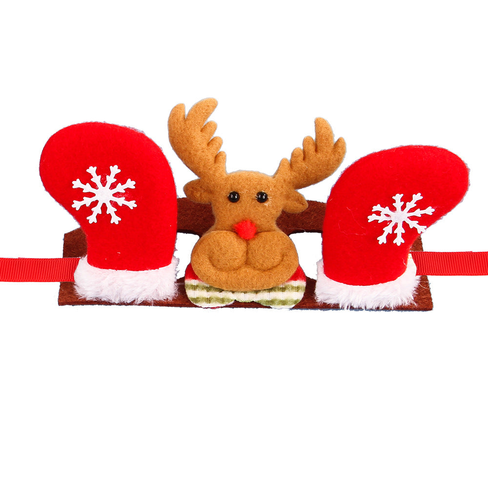 Cat Christmas Headdress Pet Headgear Xmas Hats