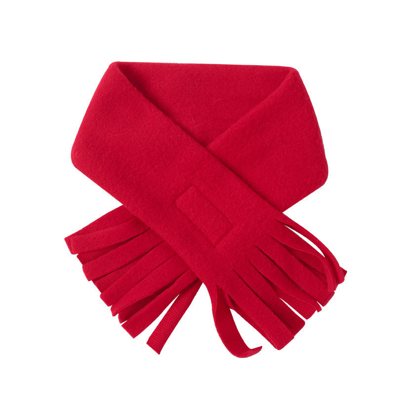 Pet New Year Red Cat Scarf Collar