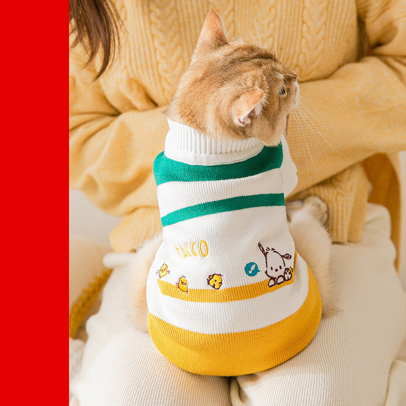 Knitted Cat Winter Jumper Warm Sweater Vest