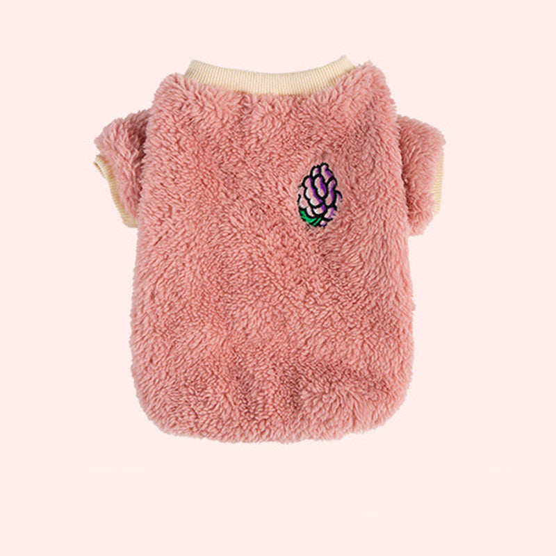 Fleece Cute Cartoon Cat Jumper Pet Winter Warm Clothes