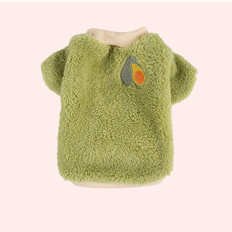 Fleece Cute Cartoon Cat Jumper Pet Winter Warm Clothes