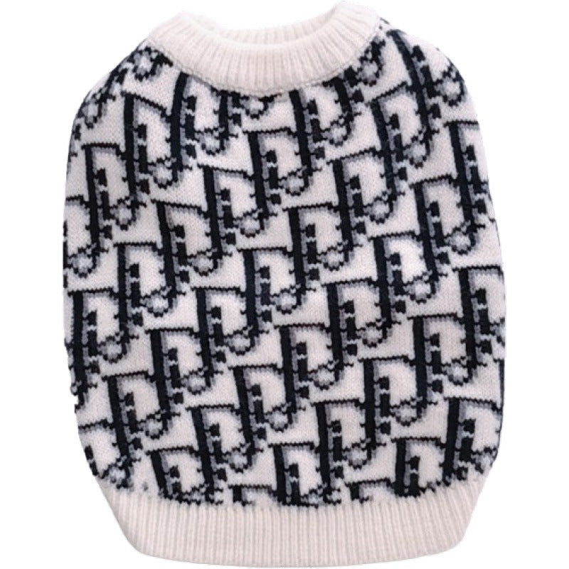 Pet Sweater Dog Cat Winter Knitted Jumper Clothes