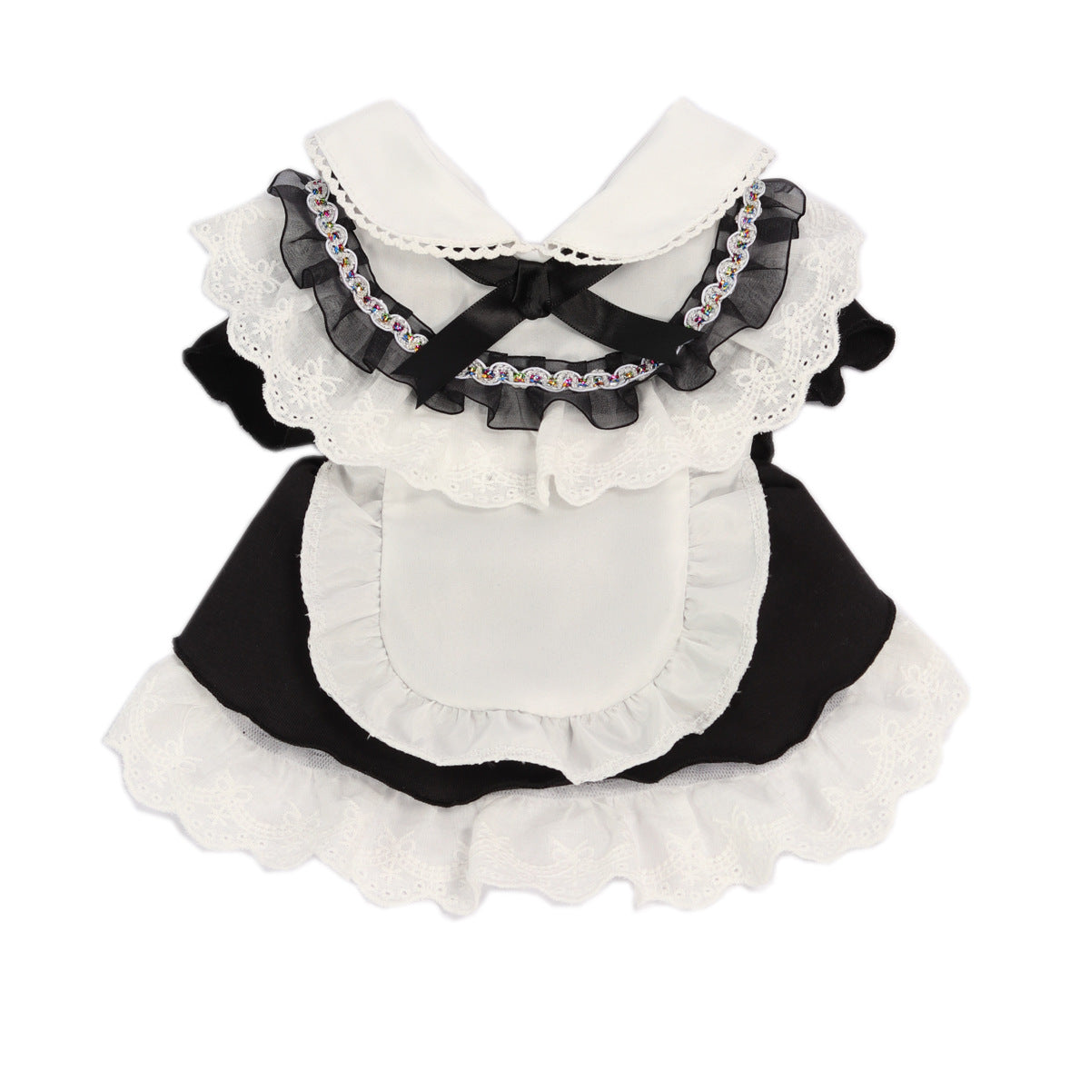 Cat Black Cosplay Clothes Dress With Hat Pet Clothing