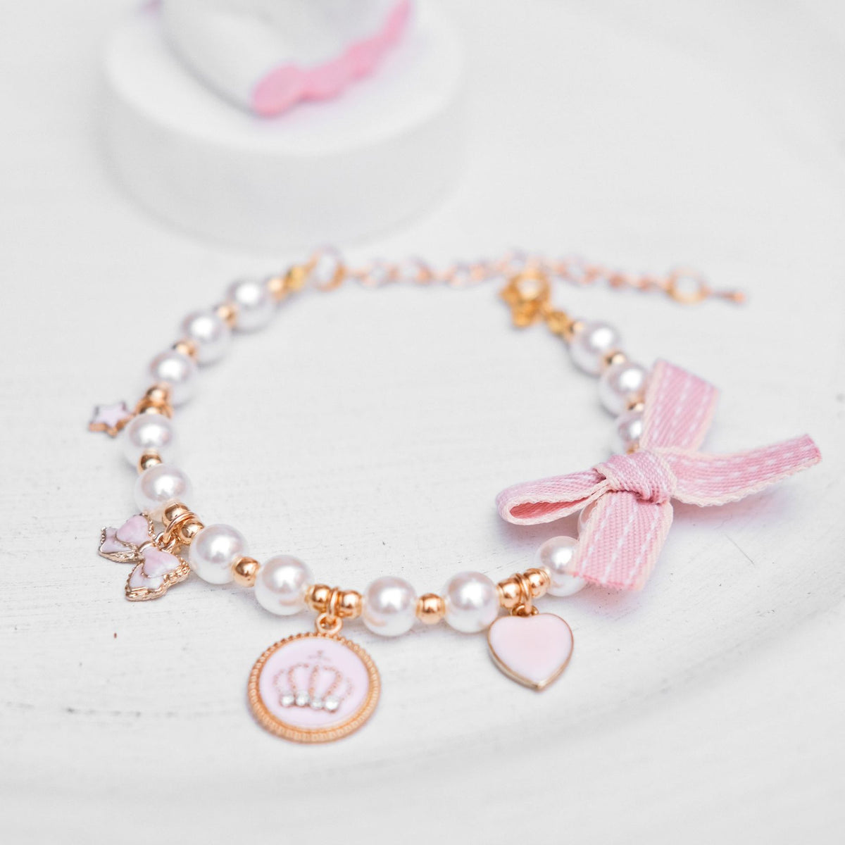 Pearl Charm Cat Pet Collar Necklace