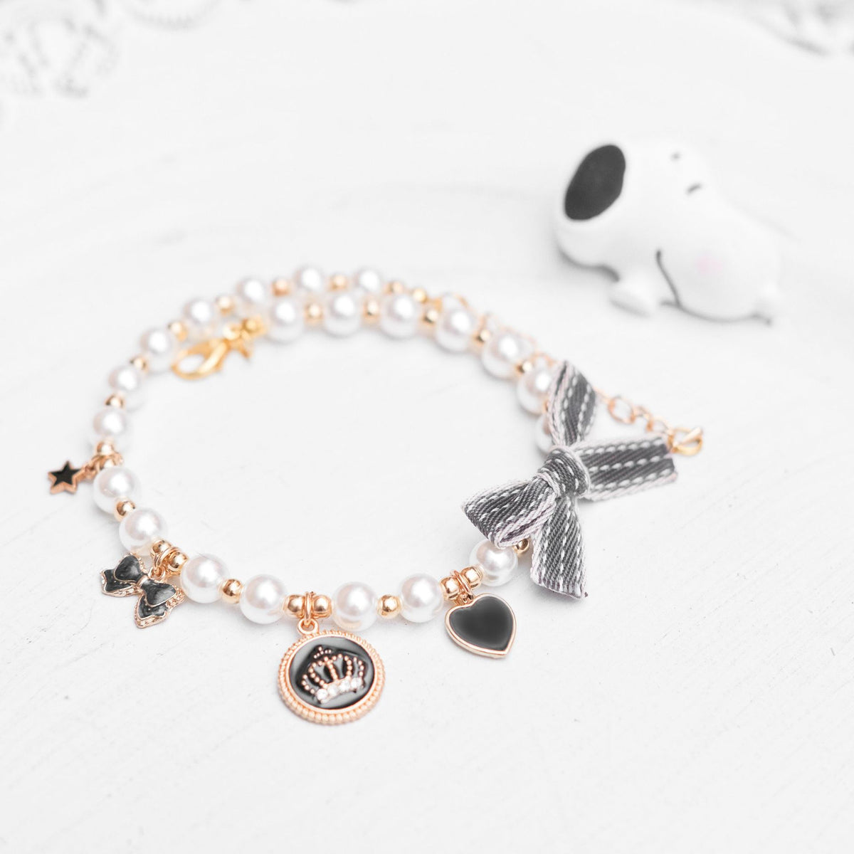 Pearl Charm Cat Pet Collar Necklace