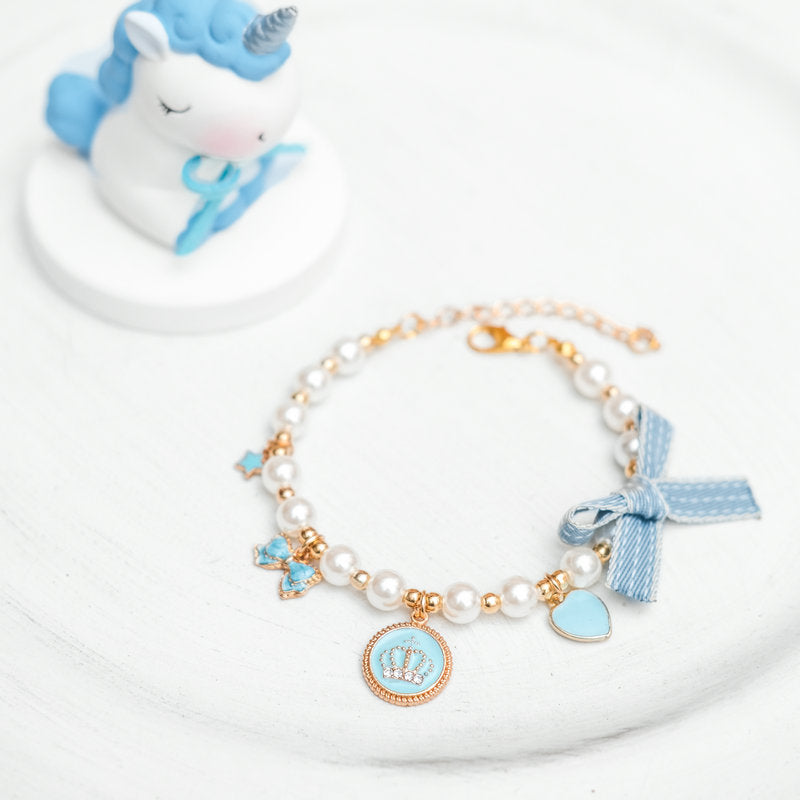 Pearl Charm Cat Pet Collar Necklace