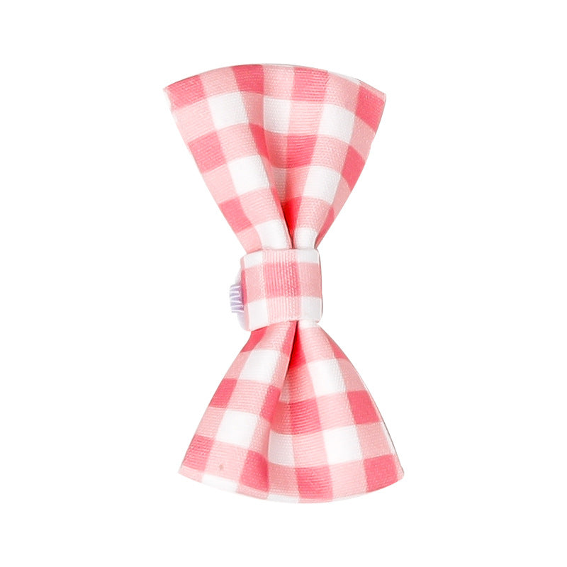 Cat Plaid Bibs Bandana Pet Bow Knot Bow Tie