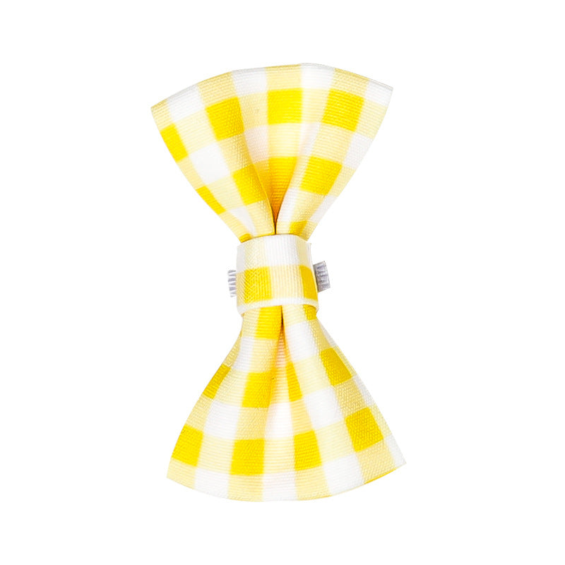 Cat Plaid Bibs Bandana Pet Bow Knot Bow Tie