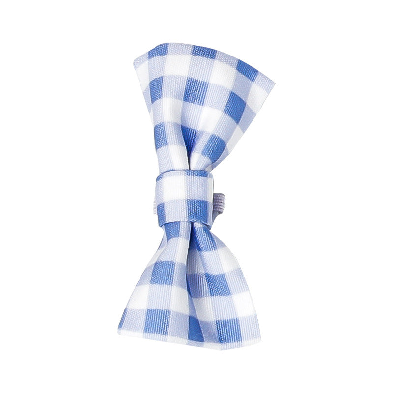 Cat Plaid Bibs Bandana Pet Bow Knot Bow Tie