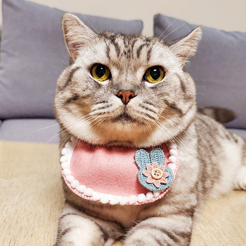 Cute Cat Animals Bandana Bibs