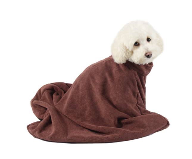 Pet Dog Absorbent Bath Towel Pet Dog Jacket Clothes