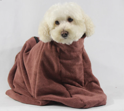 Pet Dog Absorbent Bath Towel Pet Dog Jacket Clothes