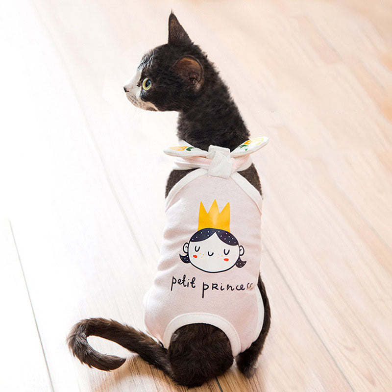 Spring Summer Cat Sterilization Suit Anti-licking Surgery After Recovery