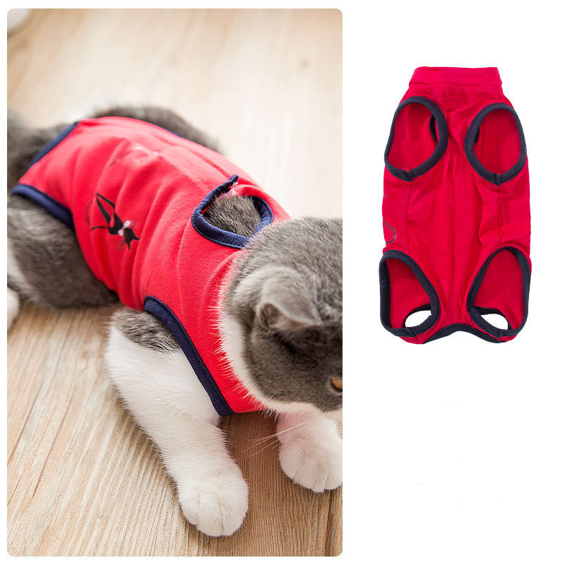 Spring Summer Cat Sterilization Suit Anti-licking Surgery After Recovery