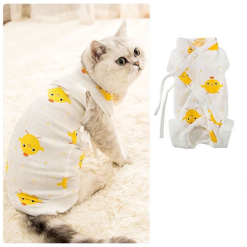 Spring Summer Cat Sterilization Suit Anti-licking Surgery After Recovery