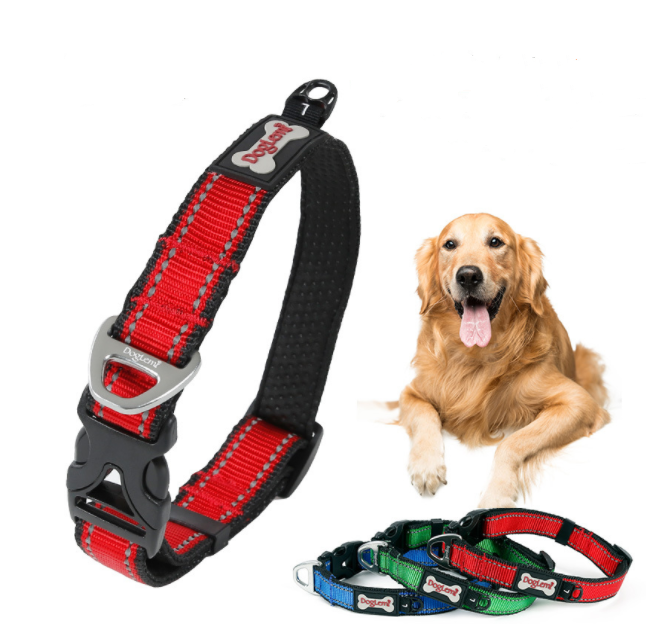 Reflecting Nylon Dog Collar Pet Neck Collar