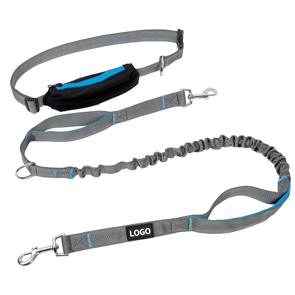 Walking Running Dog Waist Leash Pet Leash Lead