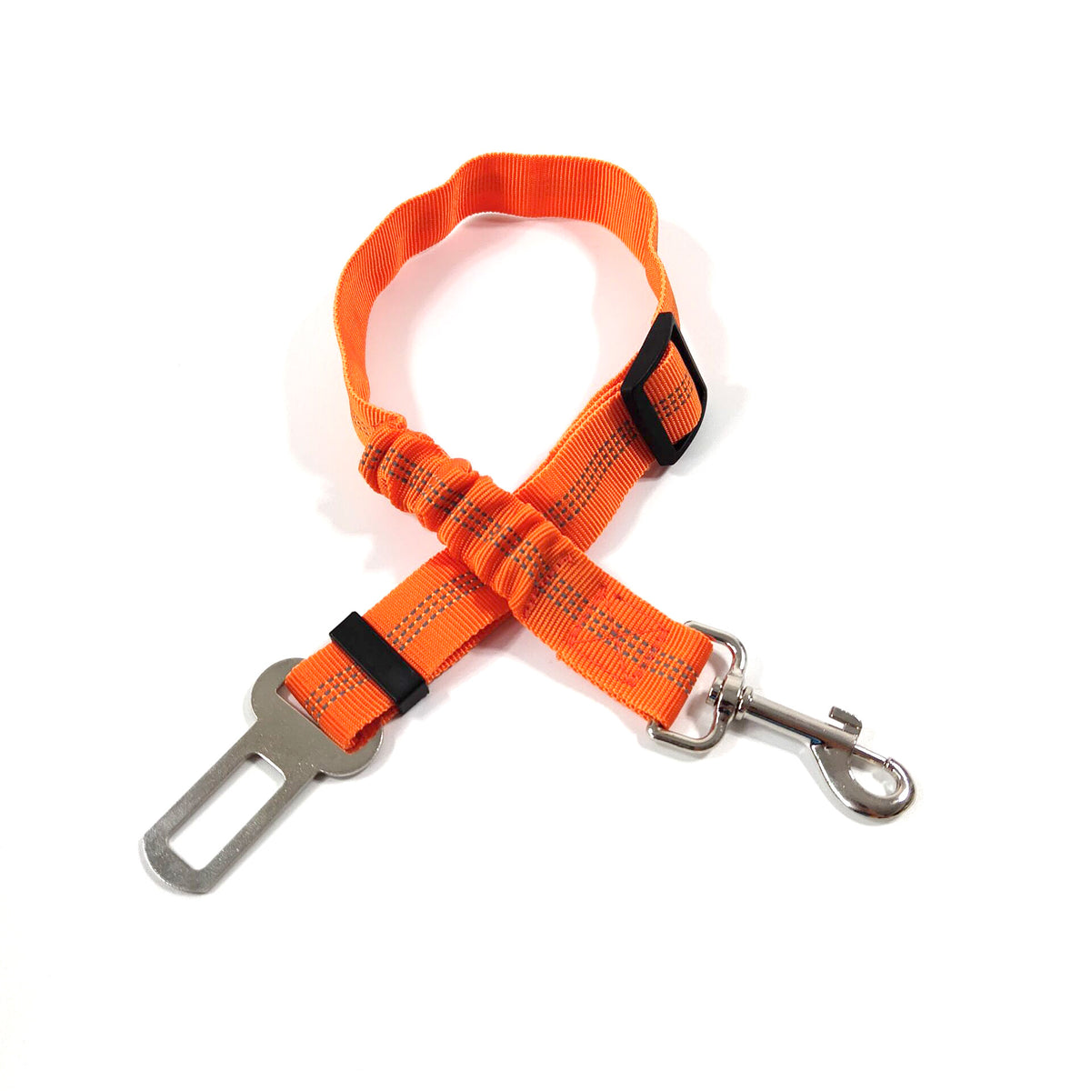 Dog Seat Belt Car Harness Durable Nylon Reflective Bungee Fabric Tether