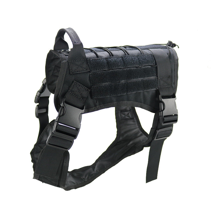 Pet Dog Outdoor Training Tactical Harness Vest With Leash