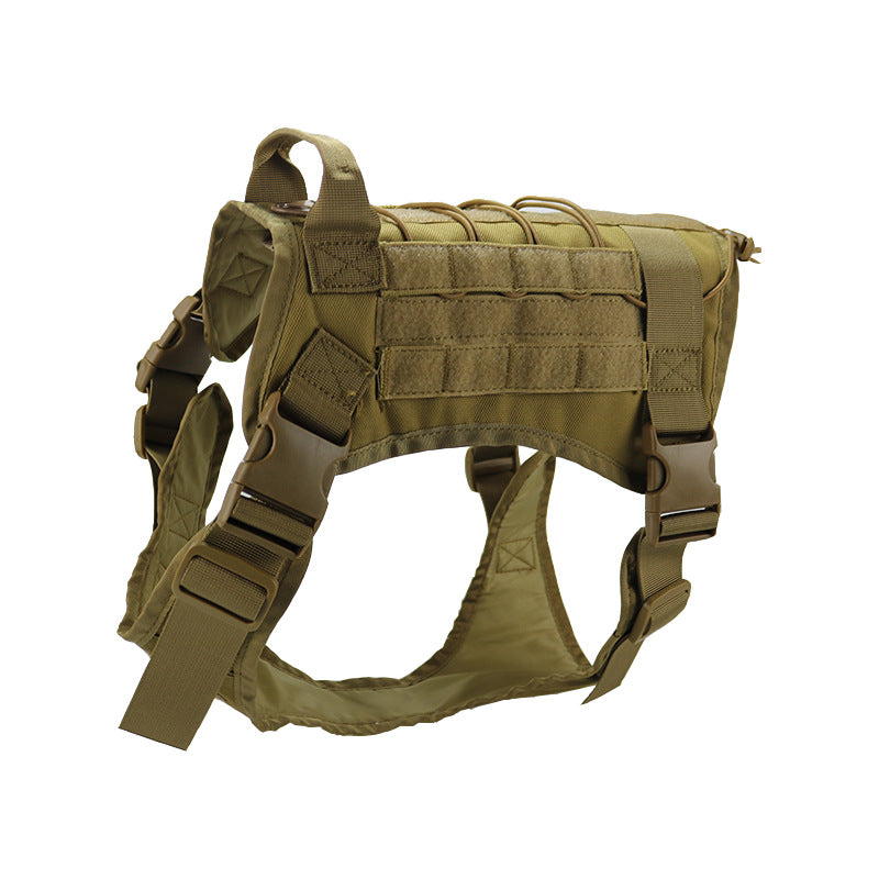 Pet Dog Outdoor Training Tactical Harness Vest With Leash
