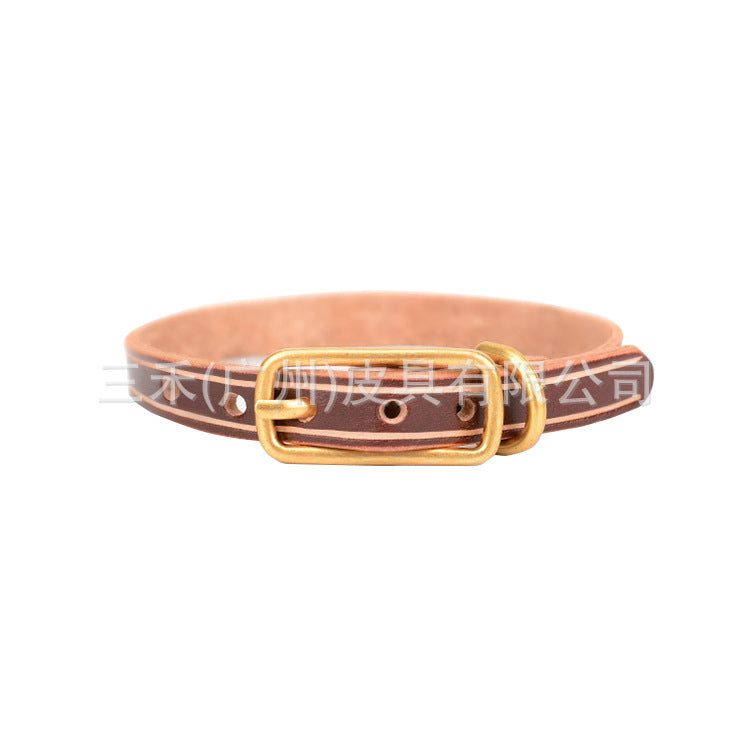 Pet Dog Leather Collars
