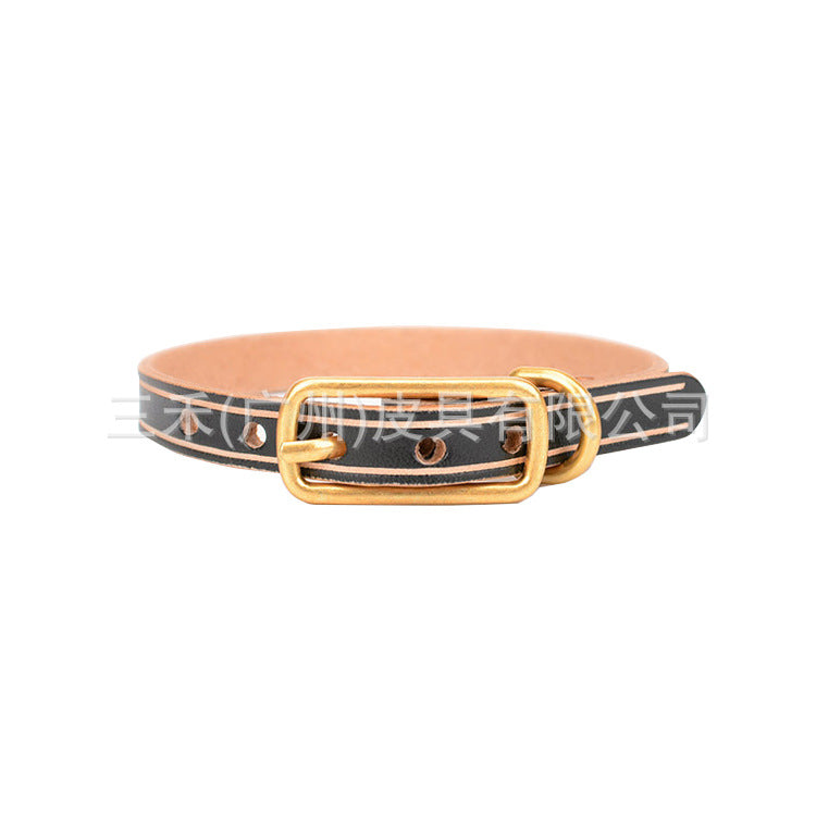 Pet Dog Leather Collars