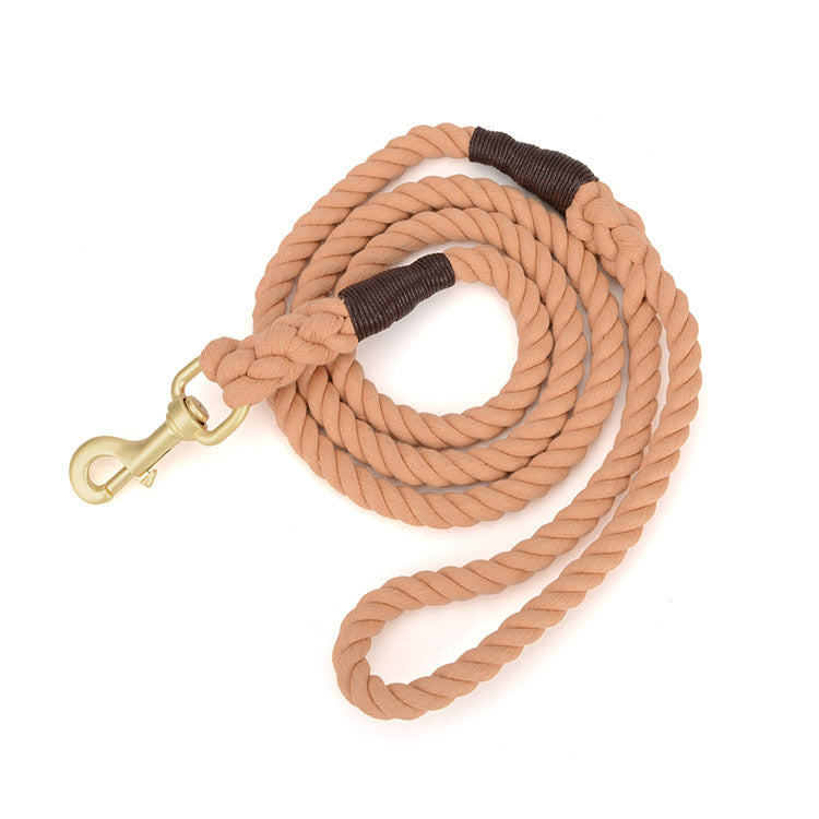 Pet Dog Woven Cotton Rope Leash Lead