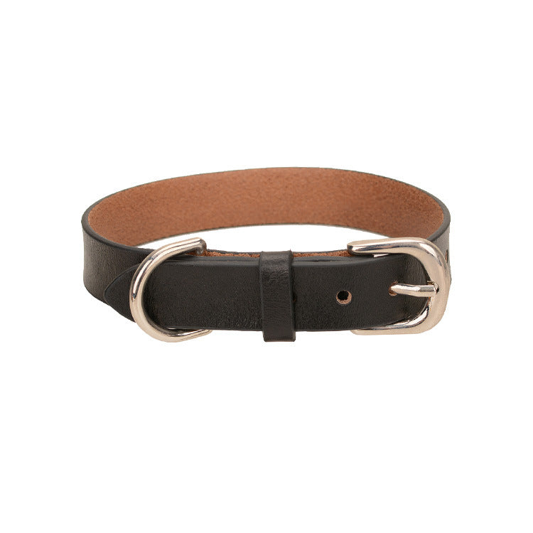 Dog Leather Collars Pet Supplies