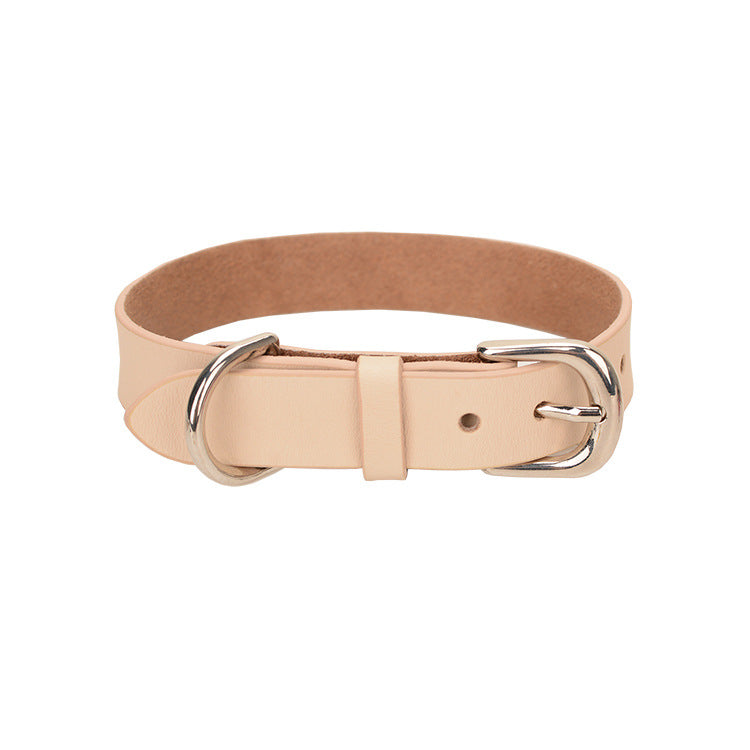 Dog Leather Collars Pet Supplies
